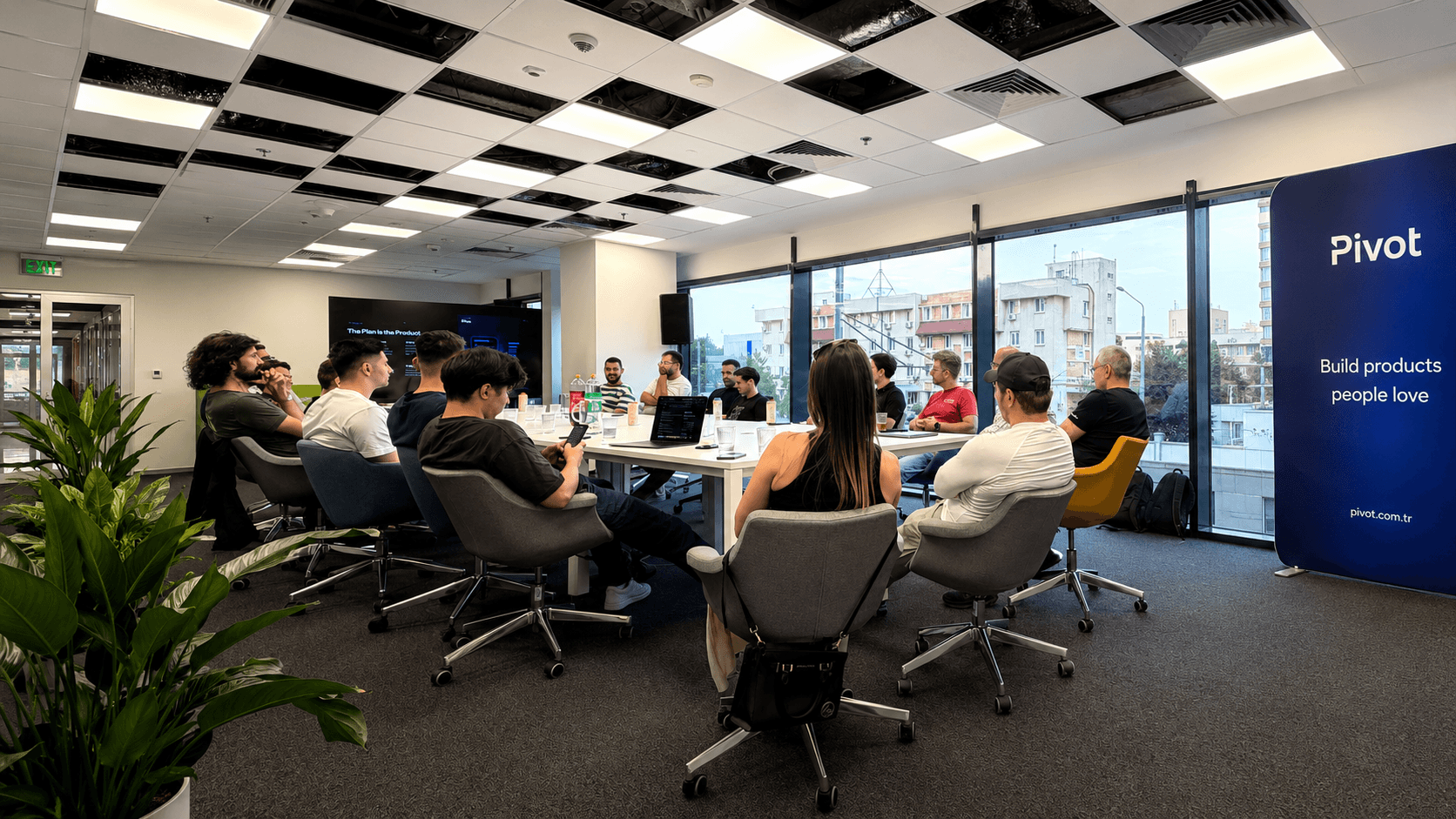 DevNights builders gathered in a focused room