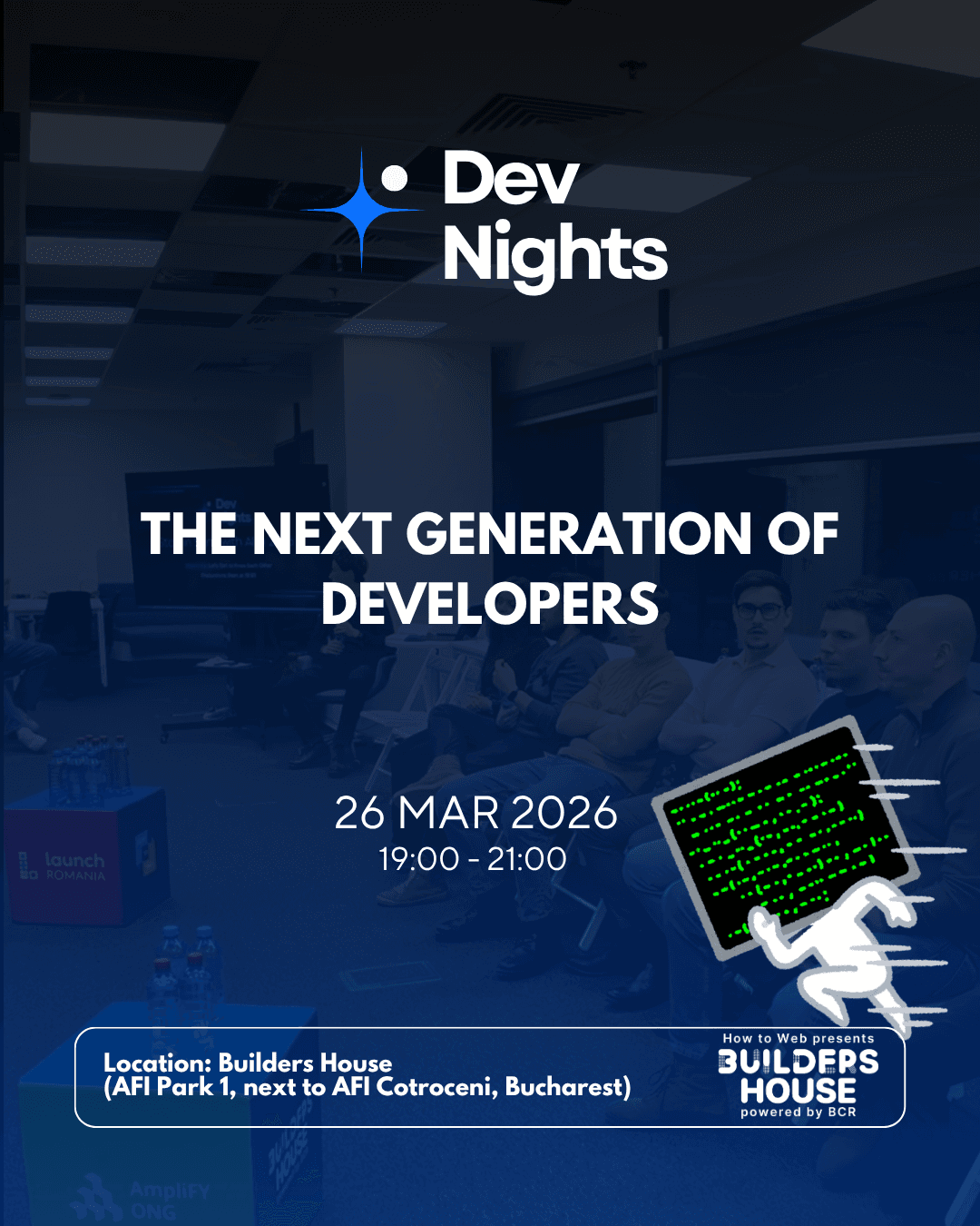 DevNights The Next Generation of Developers event creative